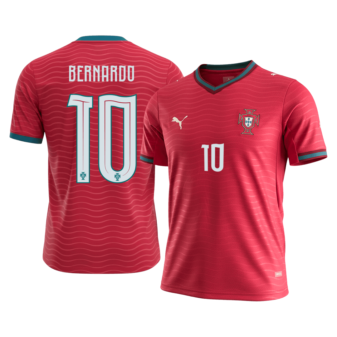 BERNARDO #10 Portugal Home Soccer Jersey World Cup 2026 fan version