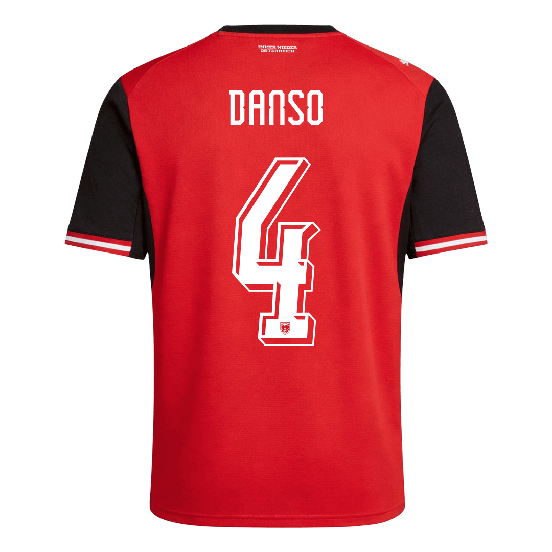 DANSO #4 Austria Home Soccer Jersey World Cup 2026 fan version - Image 3