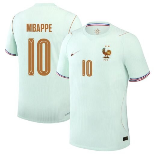 Kylian Mbappé 10 France National Team  Away Jersey - Green 2026 World Cup
