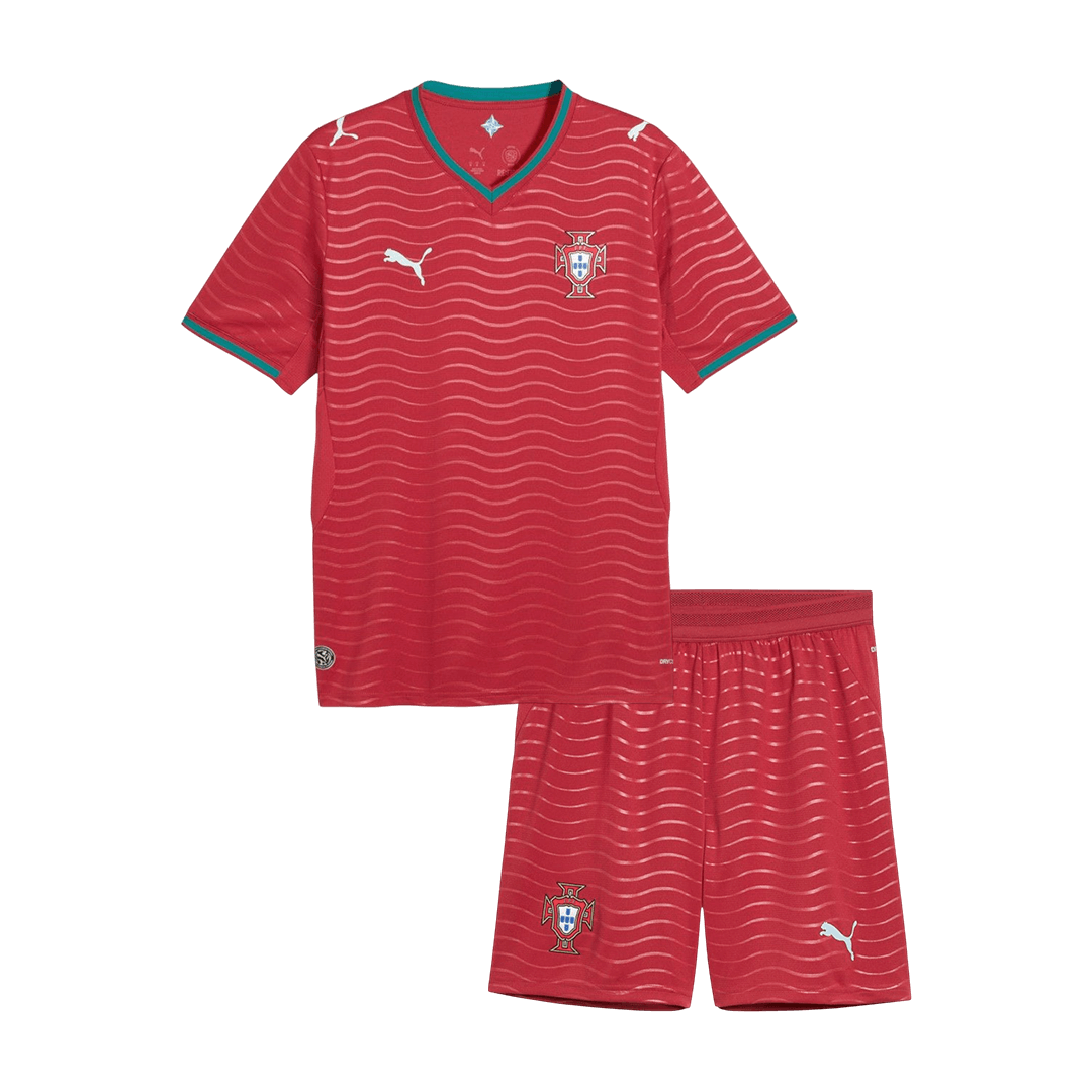 Portugal Home World Cup Kids Soccer Jerseys Kit 2026